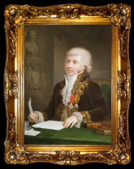 framed  Andrea Appiani Portrait de Nicolas, comte Frochot, ta009-2